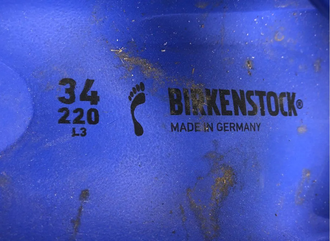 Birkenstock Women's Blue Slide Sandal - Size 3