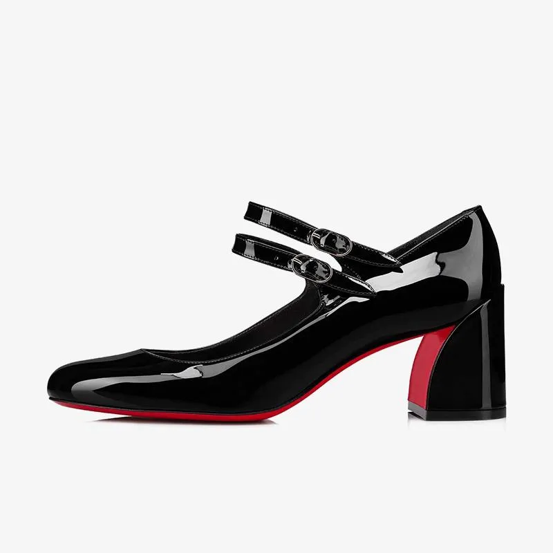 Black Patent Calfskin 60mm Pumps