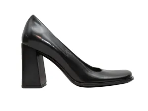Black Prada Square-Toe Pumps Size 35