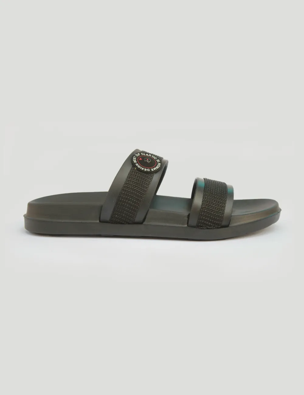 Black Summer Slippers for Men