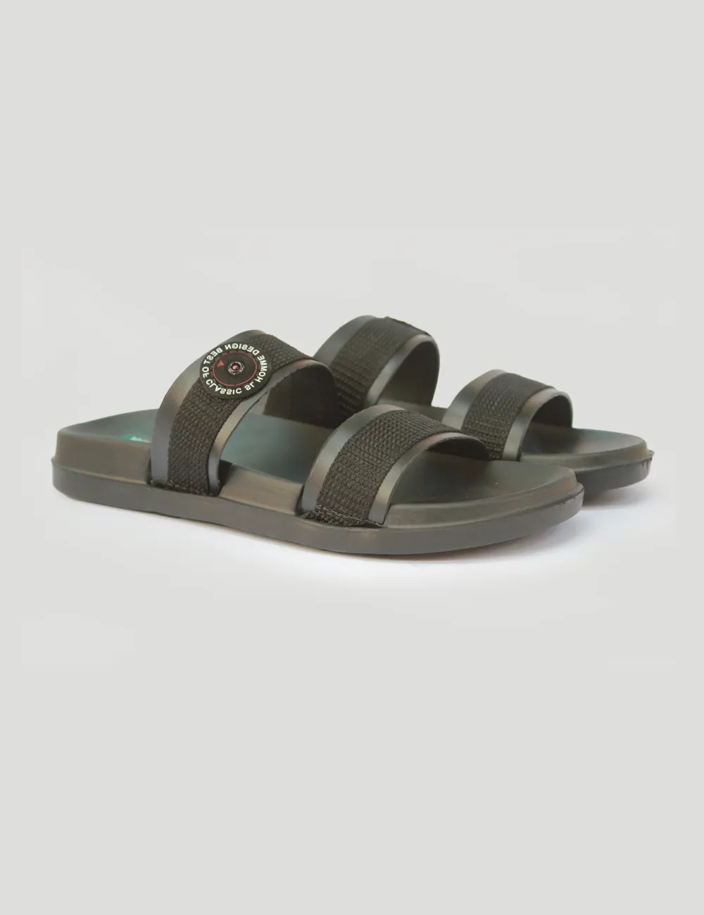 Black Summer Slippers for Men