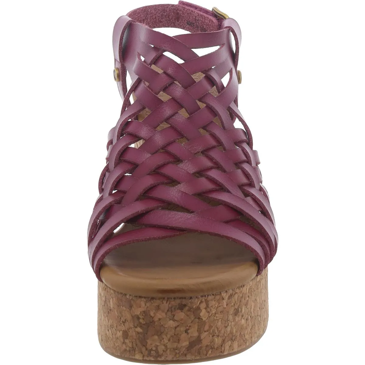 Blowfish Womens Pandorea Faux Leather Block Heel Gladiator Sandals