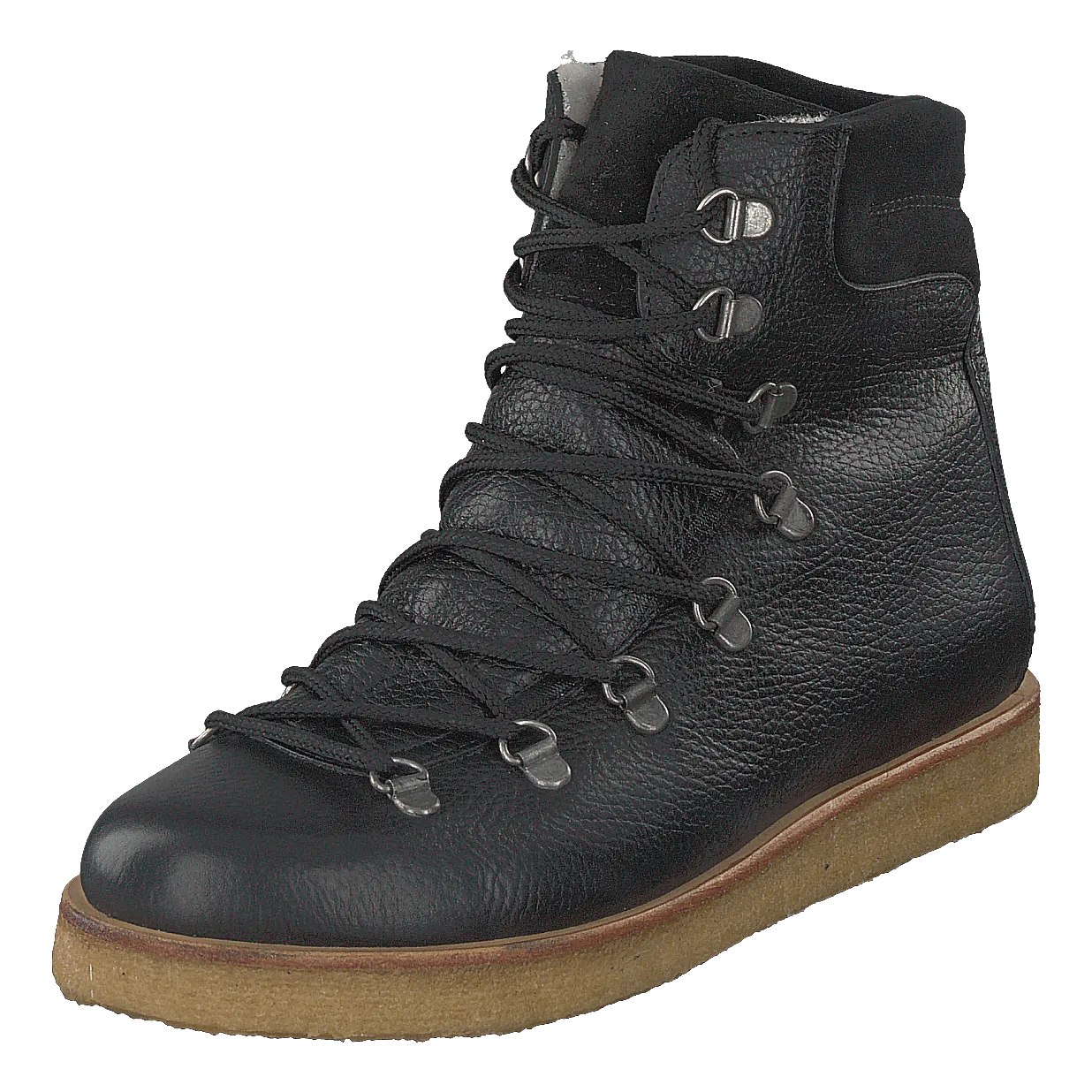 Boot With Laces And D-rings Black