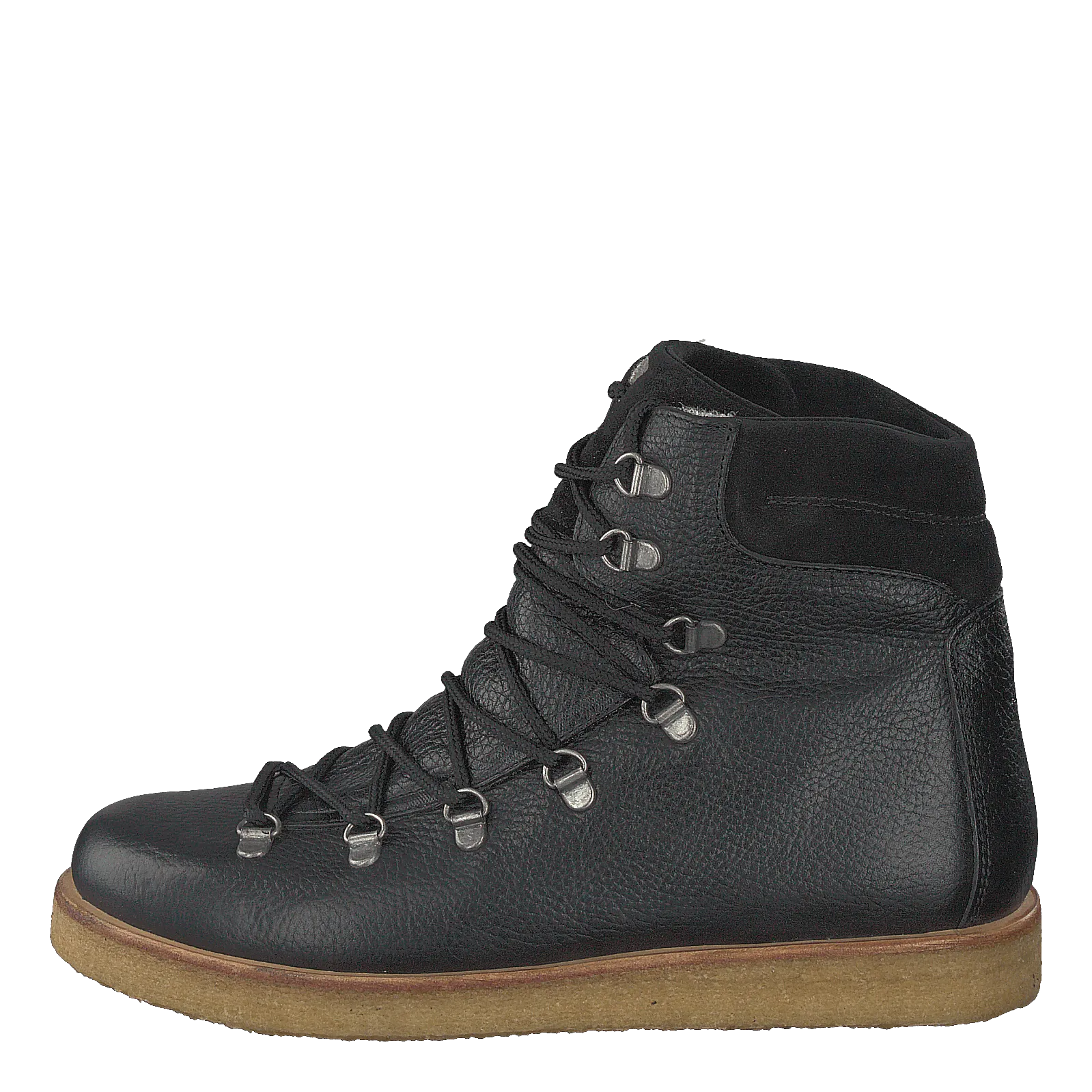Boot With Laces And D-rings Black
