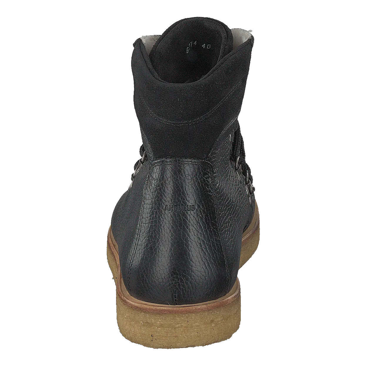 Boot With Laces And D-rings Black