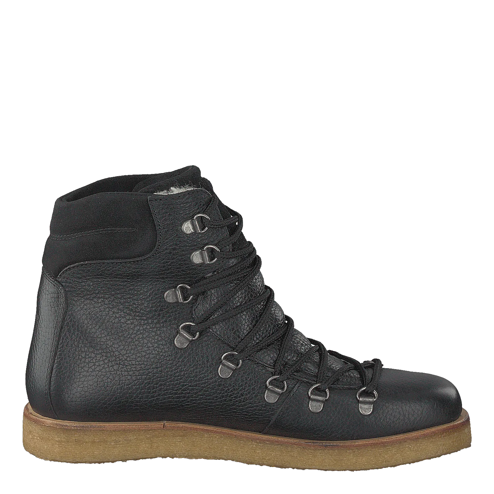 Boot With Laces And D-rings Black