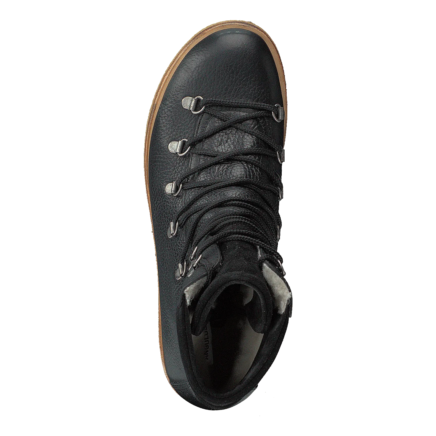 Boot With Laces And D-rings Black