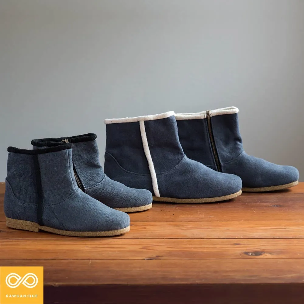 BOSTONEER Unisex Warm Urban Hemp Boots (Women's & Men's Sizes)