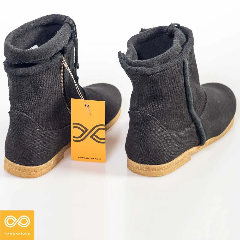 BOSTONEER Unisex Warm Urban Hemp Boots (Women's & Men's Sizes)