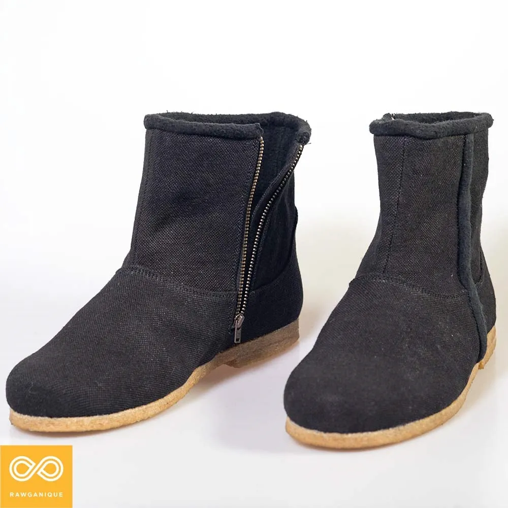 BOSTONEER Unisex Warm Urban Hemp Boots (Women's & Men's Sizes)