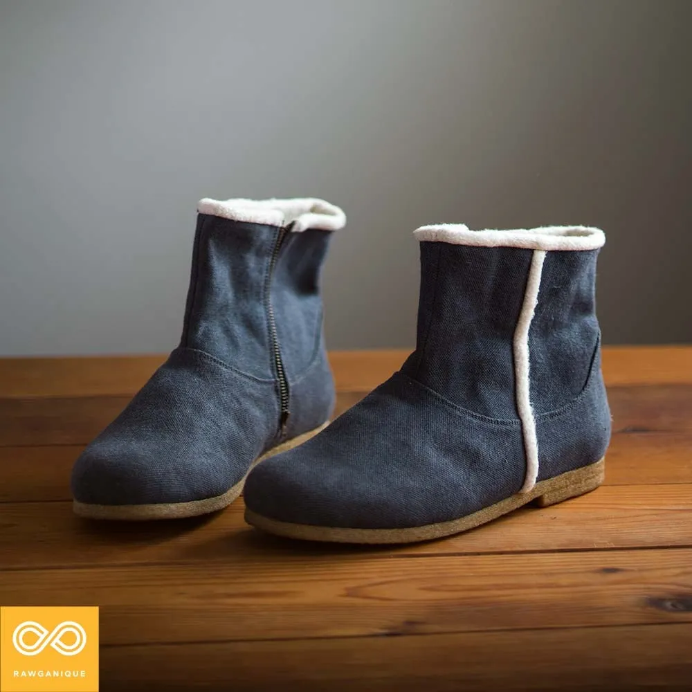 BOSTONEER Unisex Warm Urban Hemp Boots (Women's & Men's Sizes)