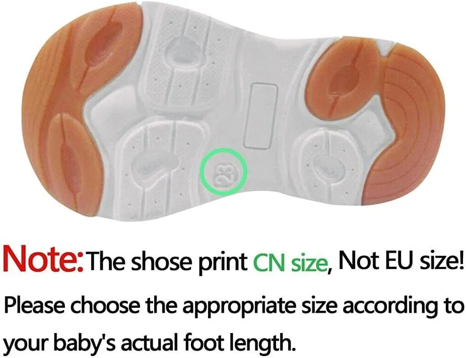Boys and Girls Children Breathable Hook Loop Non Slip Soft Sole Boys Slip on Tennis Shoes