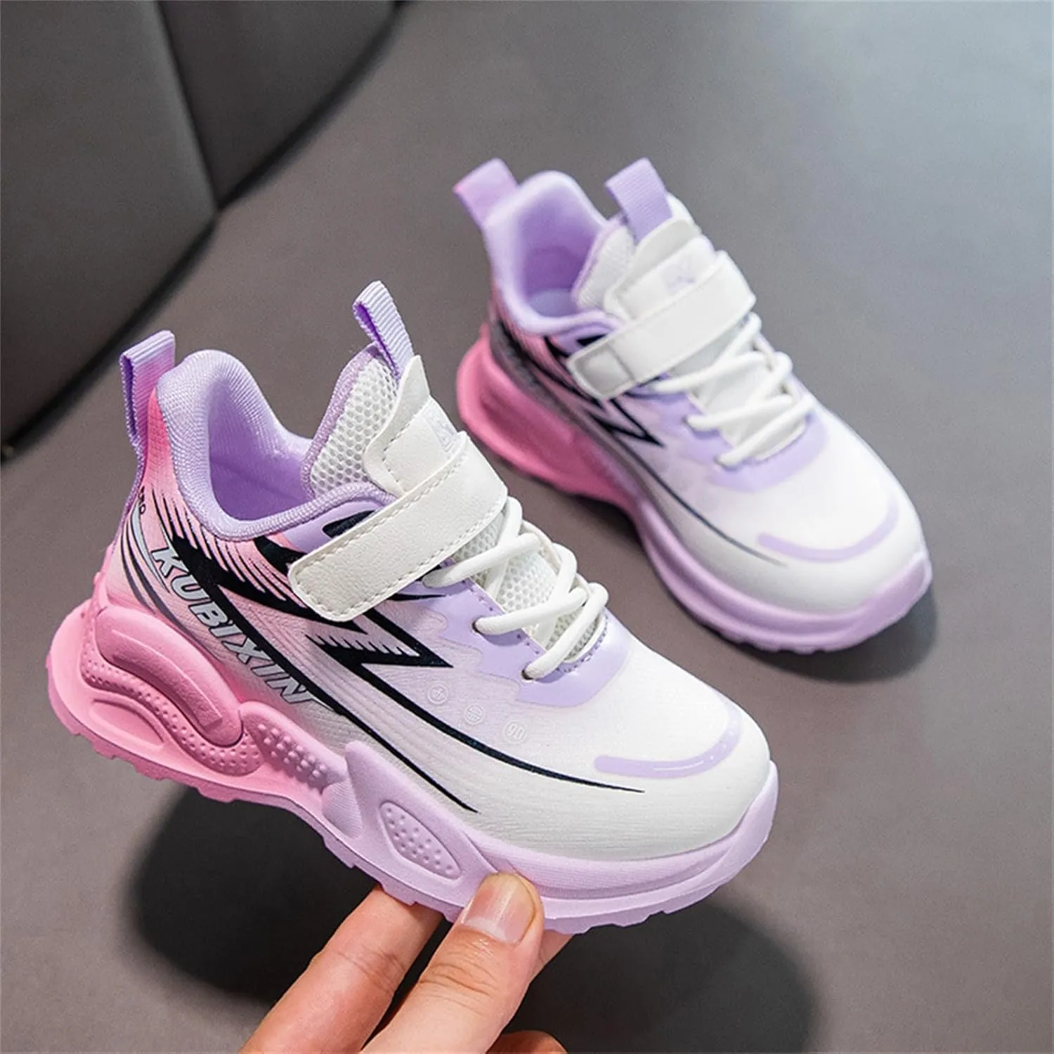 Boys Basketball Shoes, Kids High Top Sneakers, Youth Thick Sole Non Slip Comfortable Shoes with Big Girls High Tops
