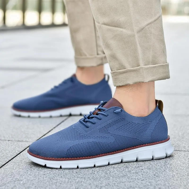 Breeze Shoes for Men Oxfords Lace Up Walking Comfortable Business Casual Shoes Wearbreeze Urban Mesh Dress Sneakers