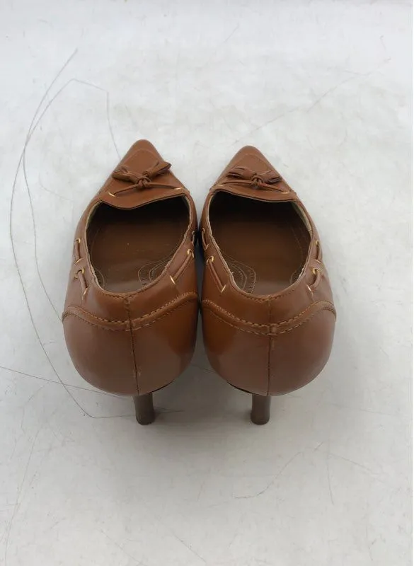 Brooks Brothers Women's Brown Kitten Pump Heels