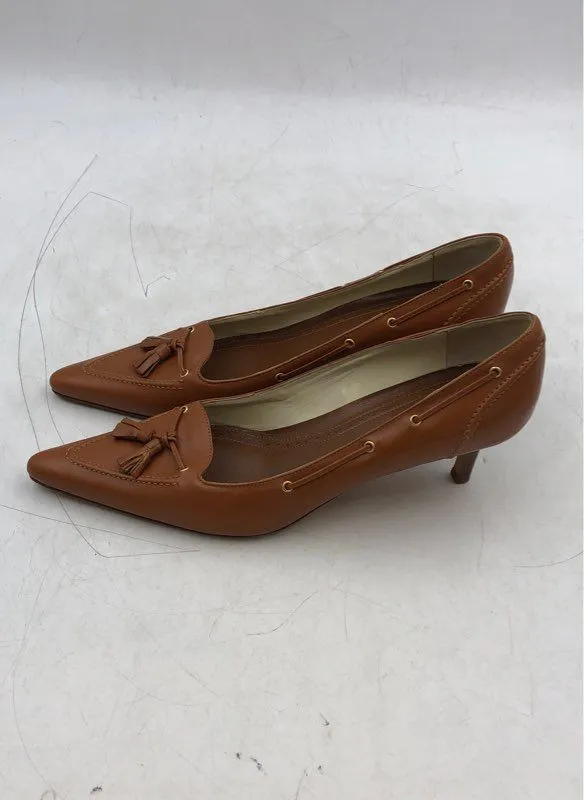 Brooks Brothers Women's Brown Kitten Pump Heels