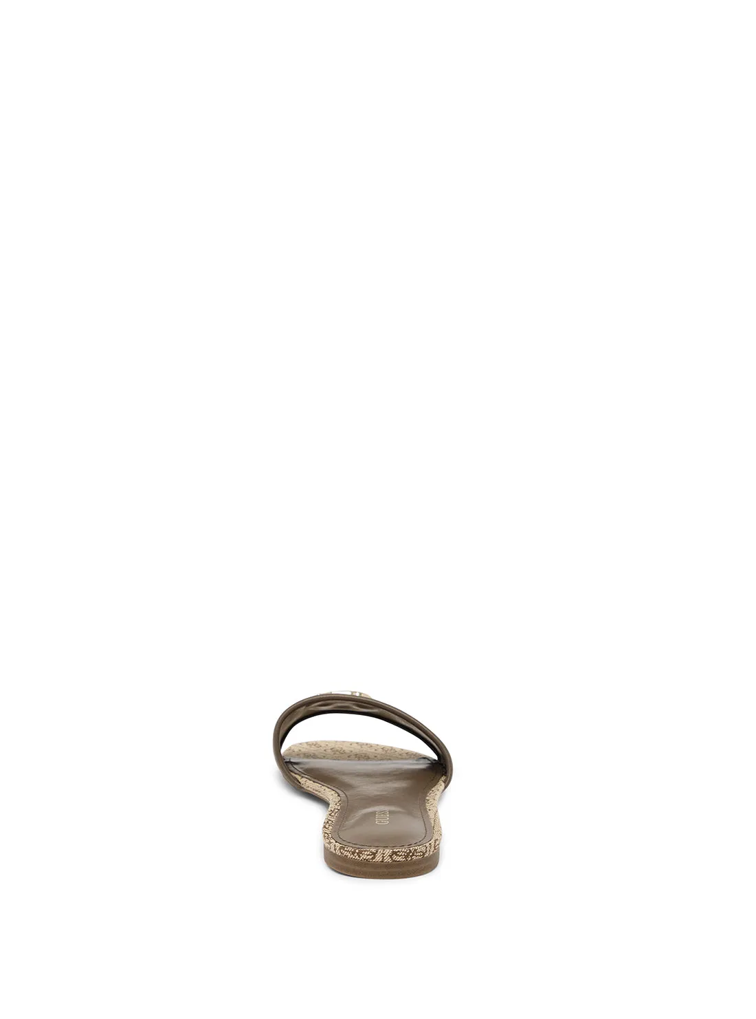 Brown Logo Tahiti Slide Sandals