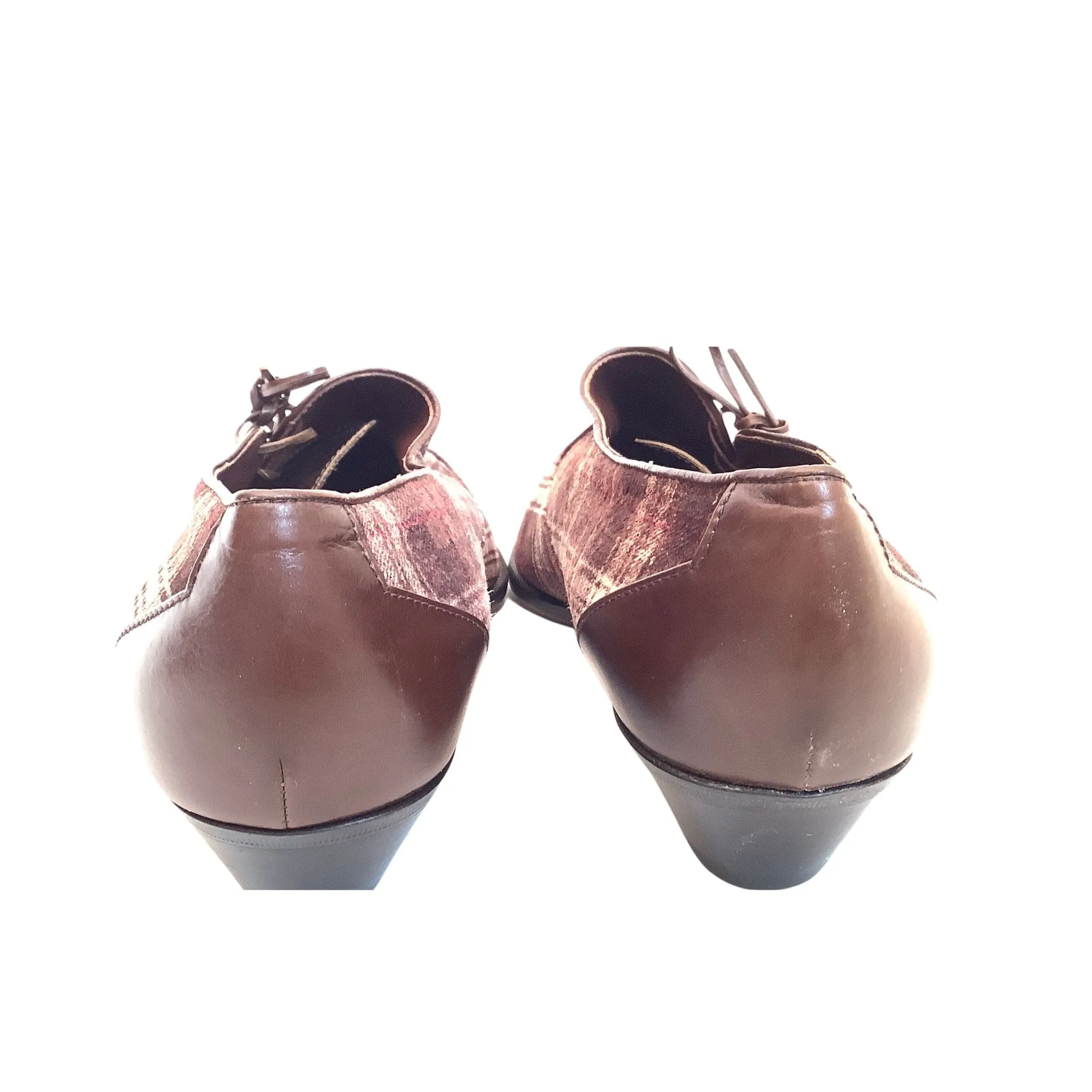 Brown Tartan 1990s Shoes
