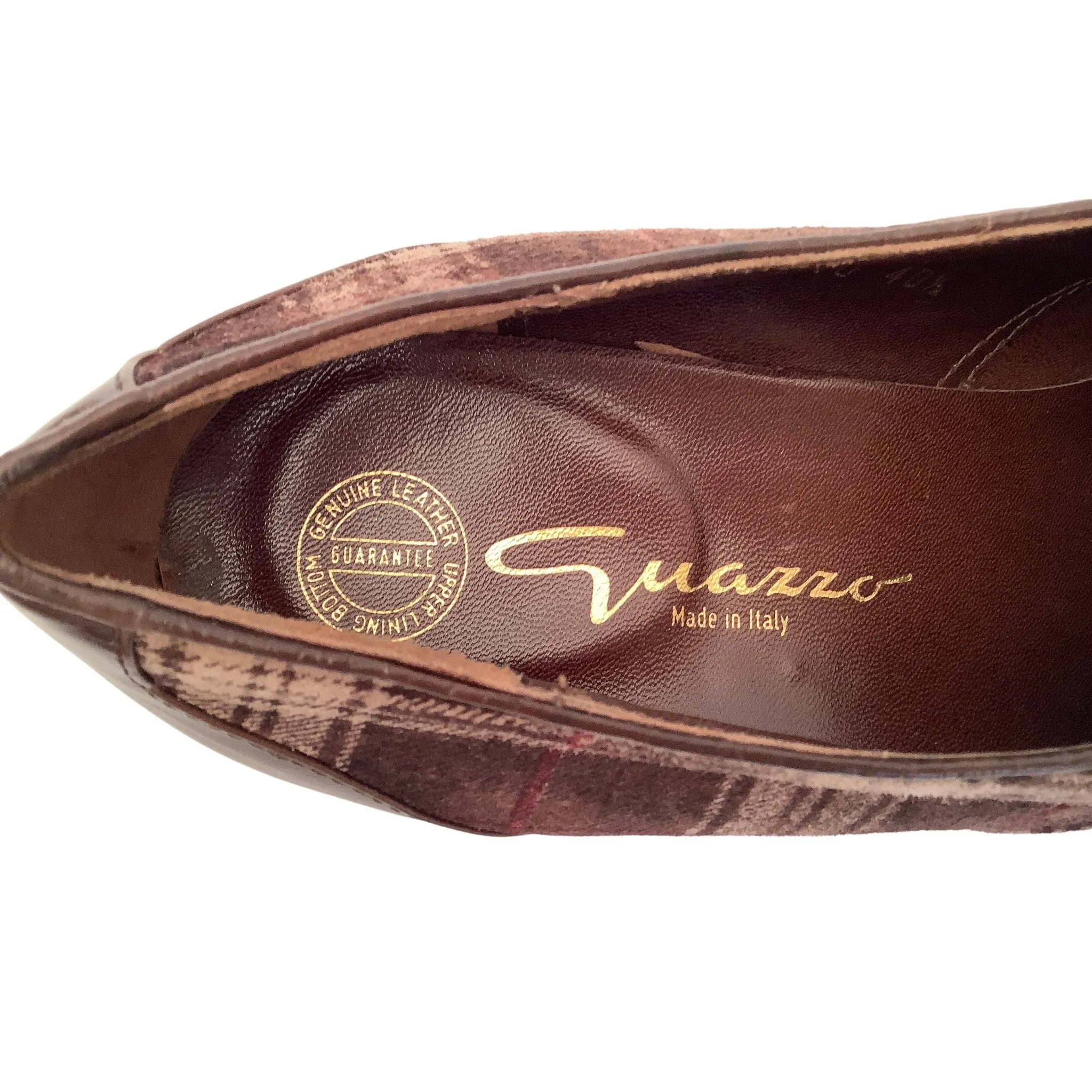 Brown Tartan 1990s Shoes