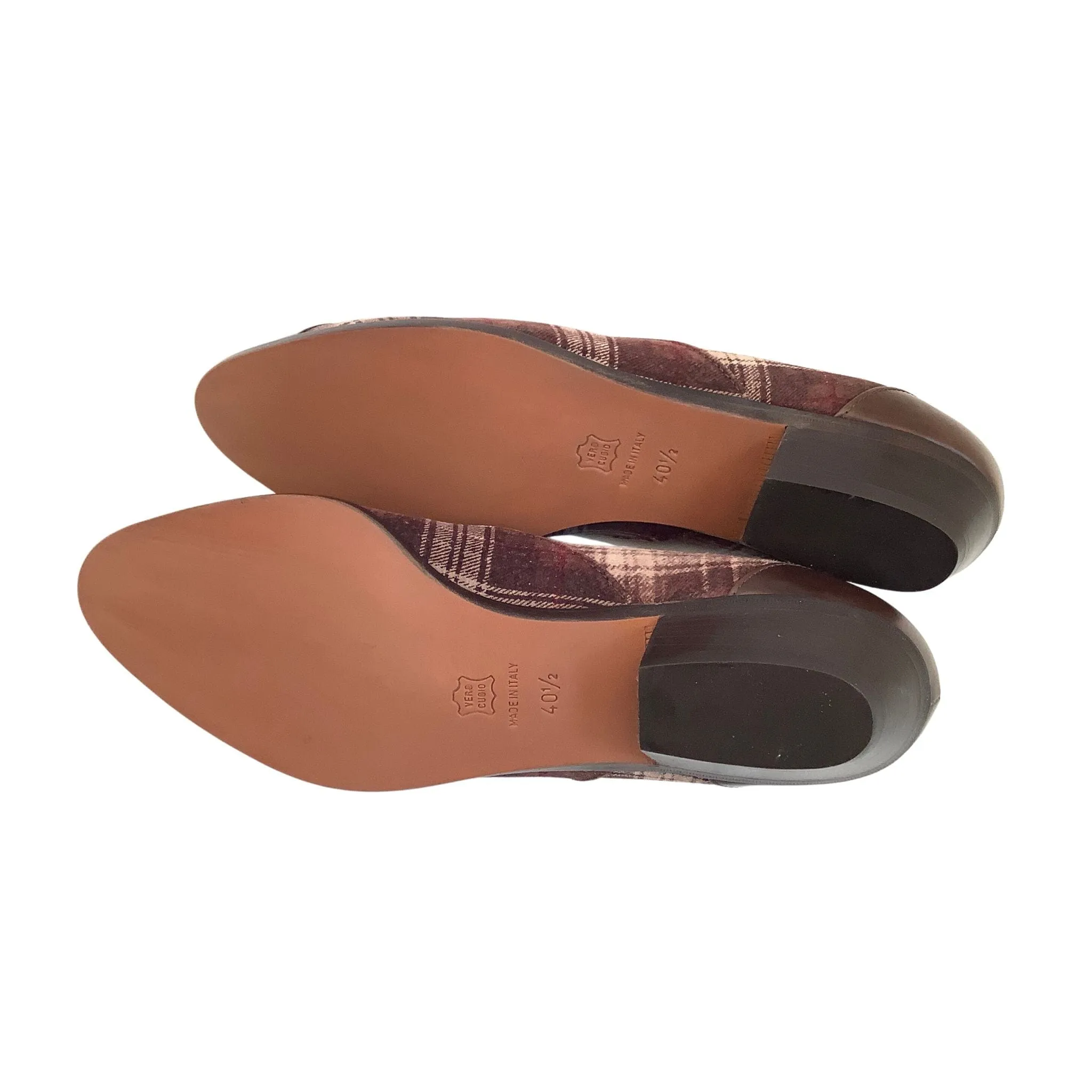 Brown Tartan 1990s Shoes