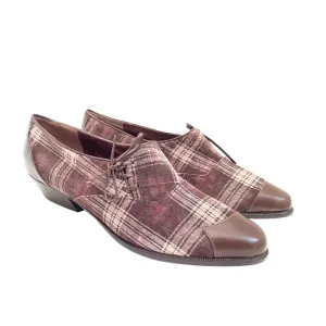 Brown Tartan 1990s Shoes