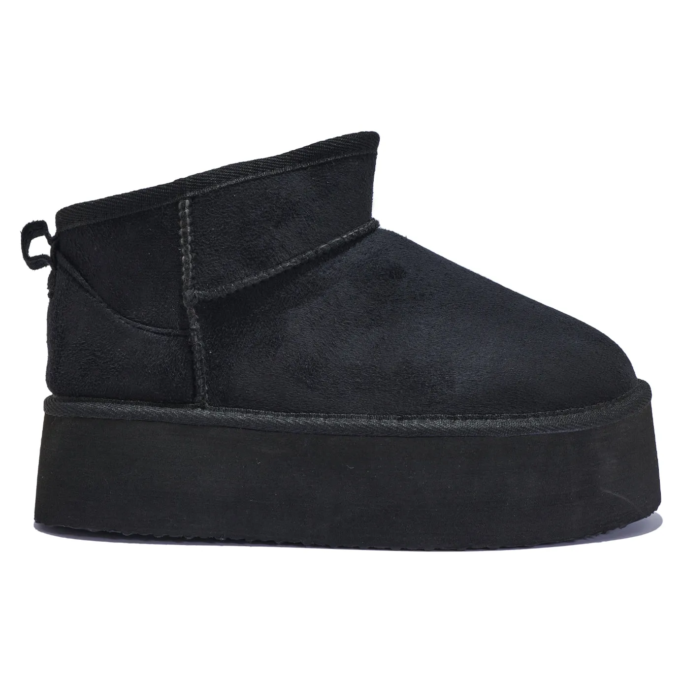C500 TRIPLE PLATFORM ANKLE BOOT WITH FUR LINNING