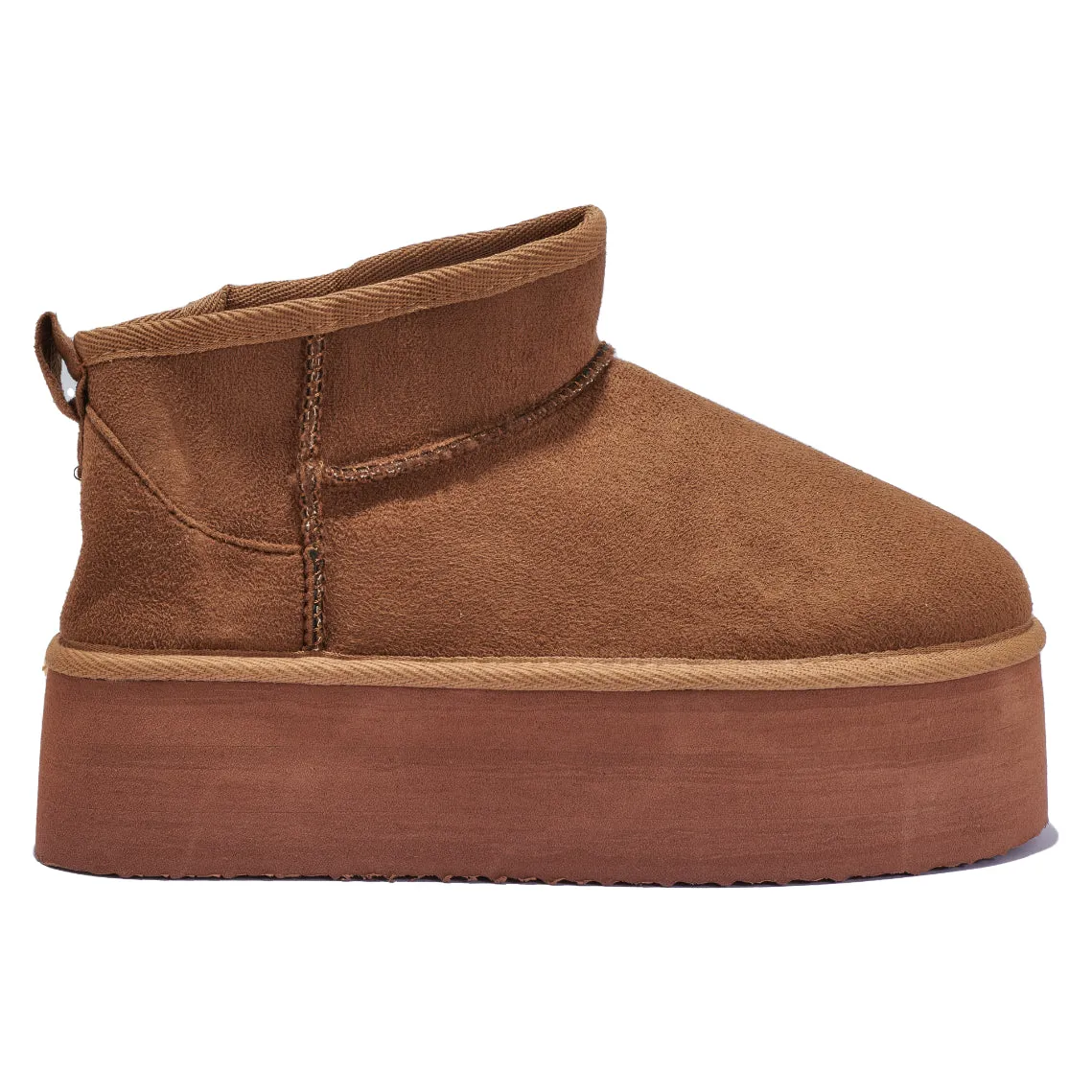 C500 TRIPLE PLATFORM ANKLE BOOT WITH FUR LINNING