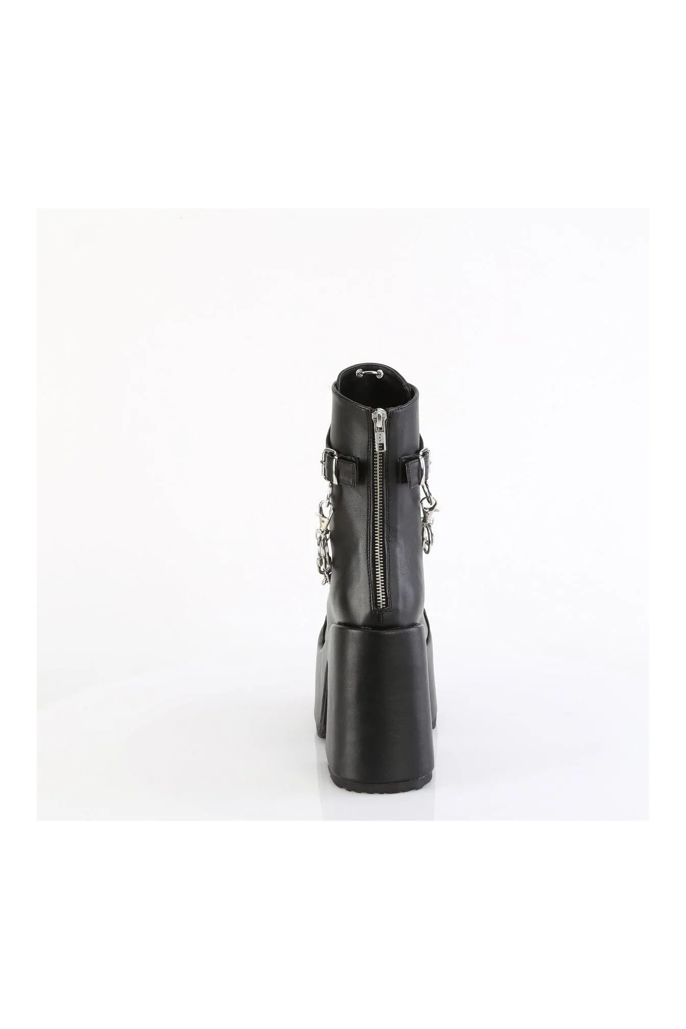 CAMEL-65 Black Vegan Leather Knee boot