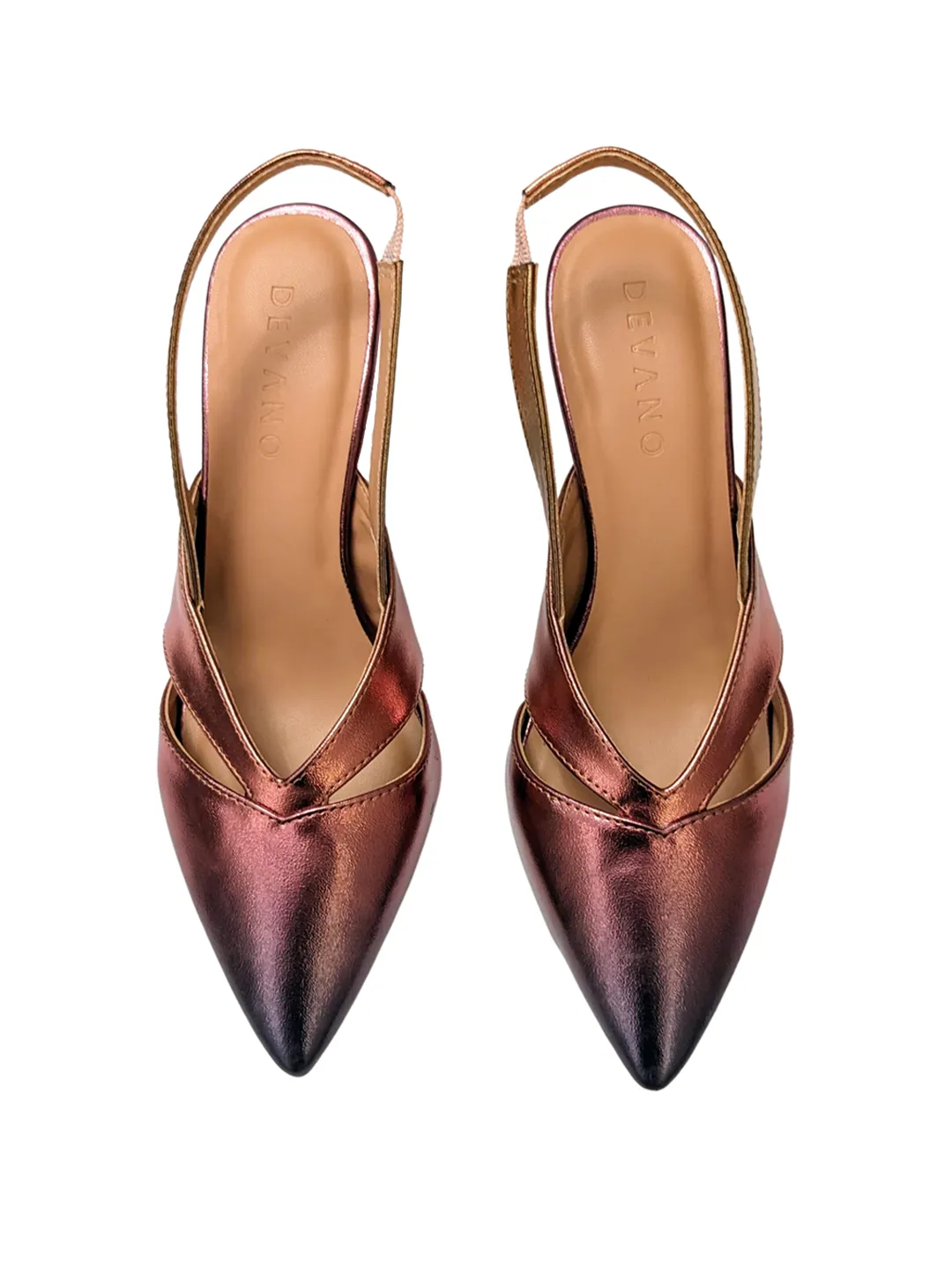 Cami Slingback Pumps Sunset Metallic
