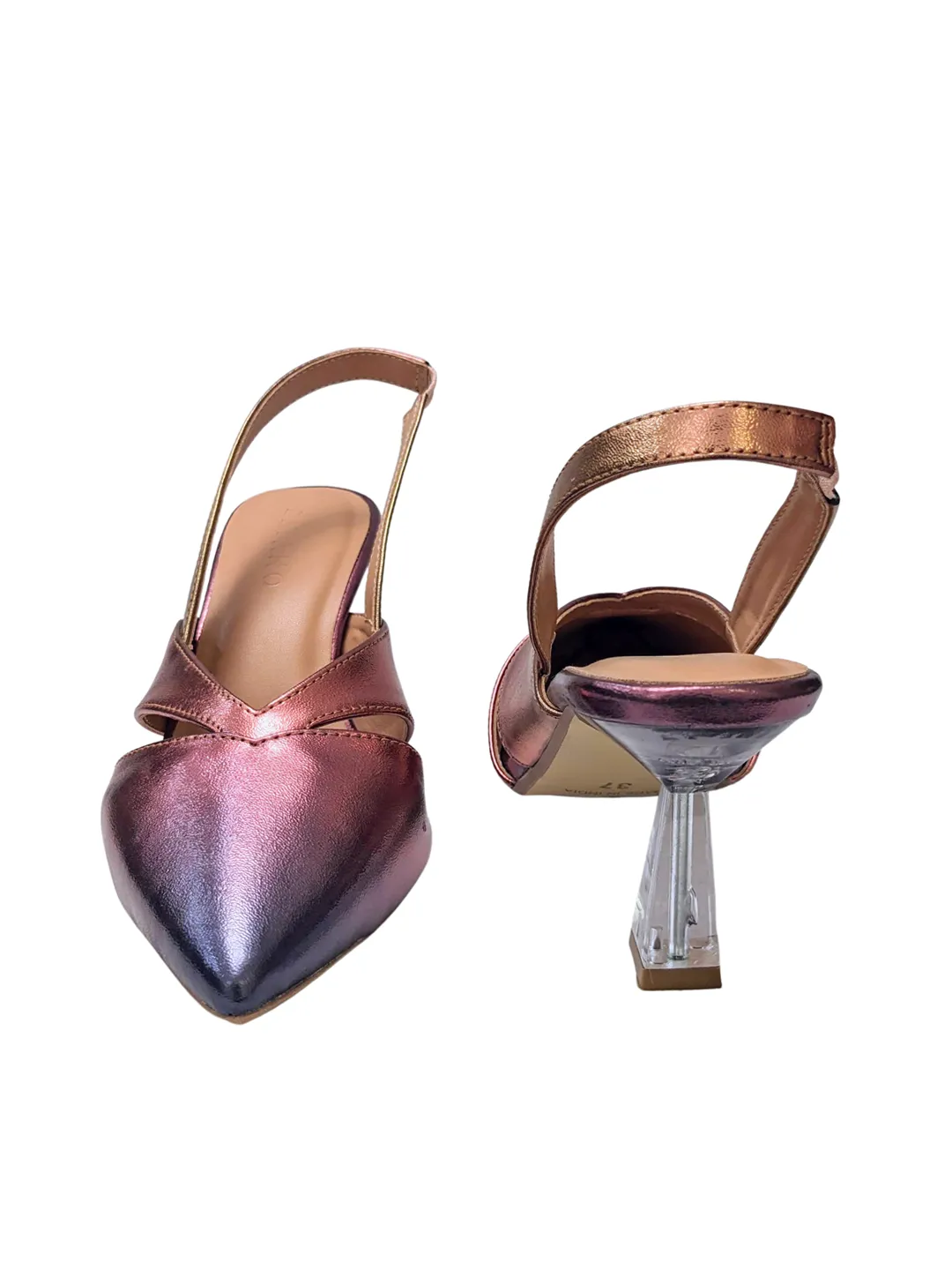 Cami Slingback Pumps Sunset Metallic