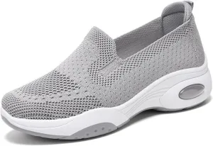 Canbebig Walking Shoes Women New Air Cushion Slip on Walking Shoes Comfort Orthopedic Platform Sneakers Air Cushion Athletic Shoes Running Jogging Shoe