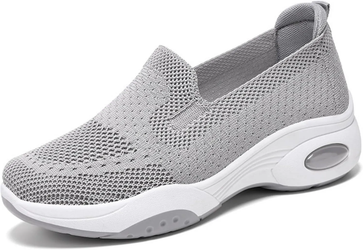 Canbebig Walking Shoes Women New Air Cushion Slip on Walking Shoes Comfort Orthopedic Platform Sneakers Air Cushion Athletic Shoes Running Jogging Shoe