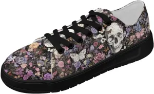 Canvas Shoes Lace-Up Low Top Sneakers Womens Fashion Casual Shoes Walking Comfortable Platform Canvas Sneakers