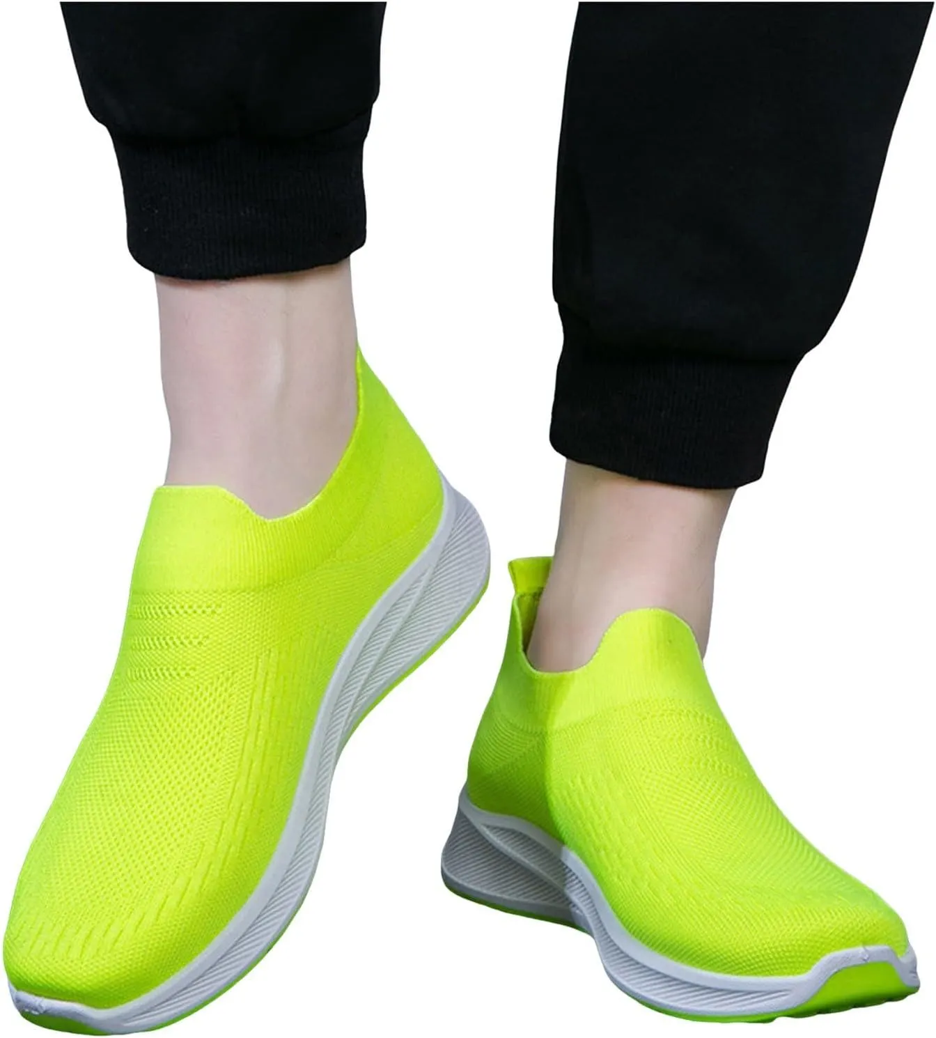 Casual Dress Shoes Men's Mesh Soft Sole Sports Shoes Casual Fitness Solid Color Sports