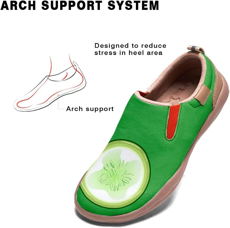 Casual Shoes for Women Art Painted Slip On Loafers Lightweight Fashion Travel Walking Sneaker
