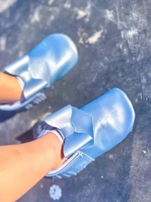 Celestial Blue Bow Mocs