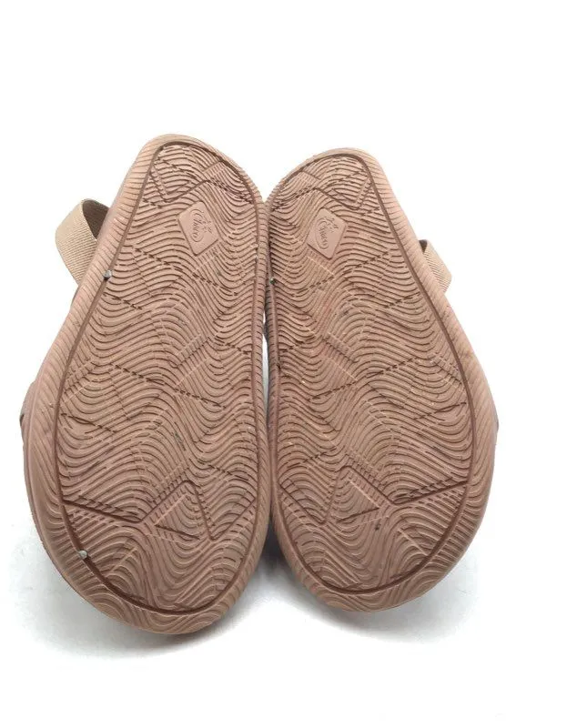 Chaco Women's Pink Open Toe Adjustable Strap Slip-On Slide Sandals - Size 8