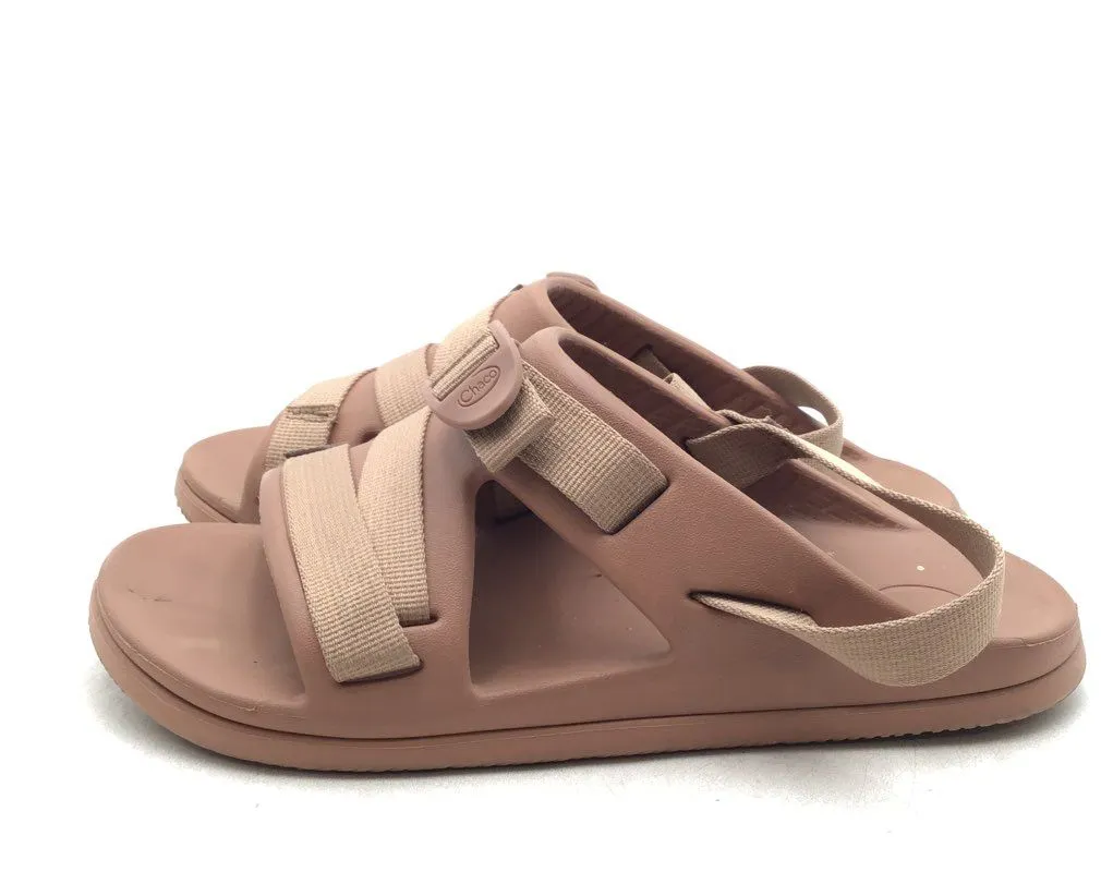 Chaco Women's Pink Open Toe Adjustable Strap Slip-On Slide Sandals - Size 8