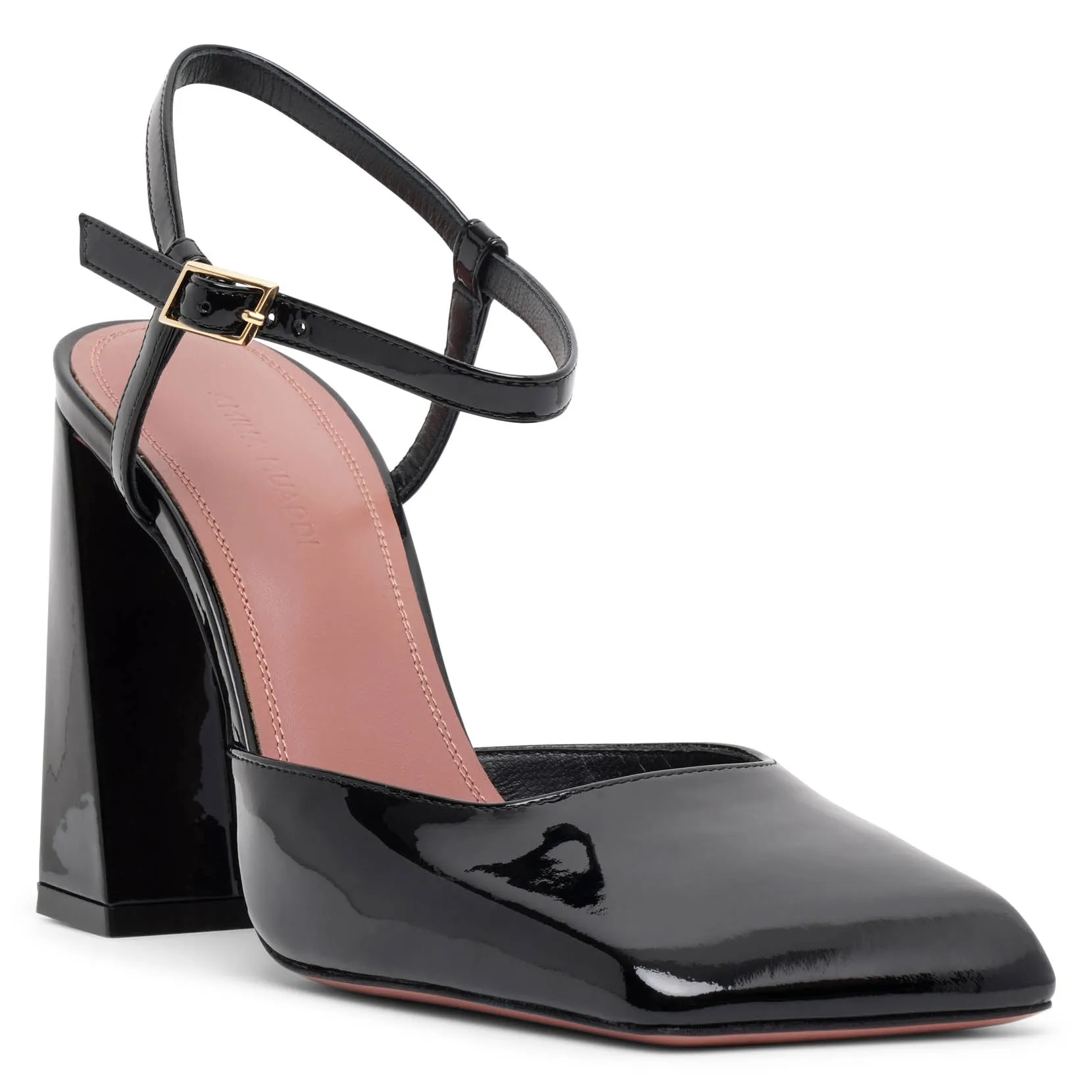 Charlotte 95 black patent pumps