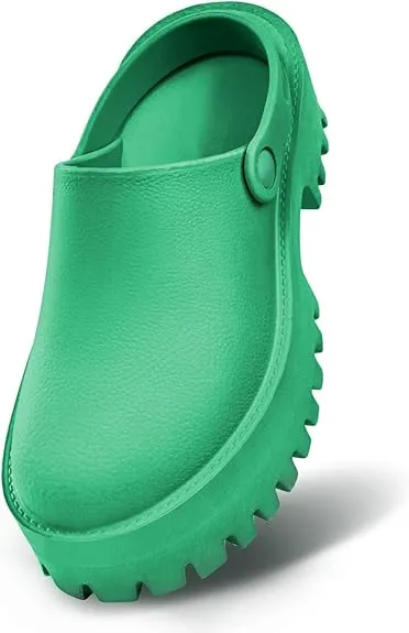 Cherse Platform Green Fashion Slip On Thick Non Slip Home Lazy Waterproof Sandals