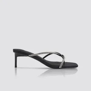 Chrissy Mule Black Crystal