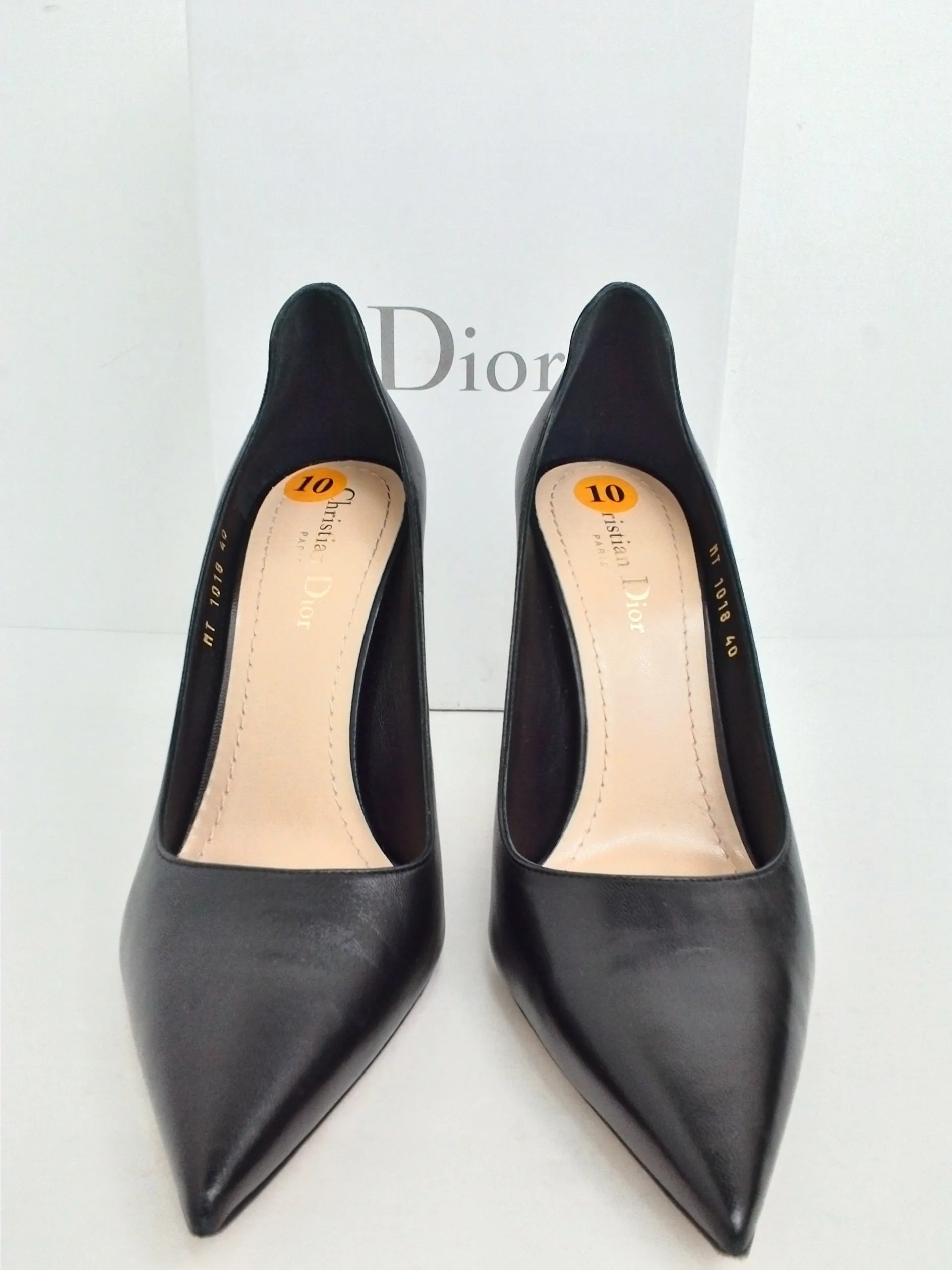 Christian Dior Women's Lambskin Black Pump Size 40