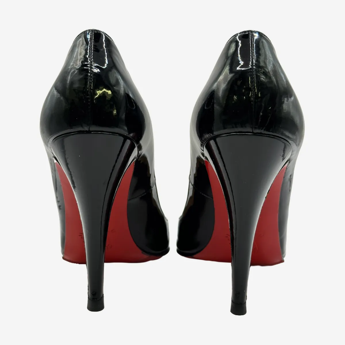 Christian Louboutin women's vintage black patent leather pumps