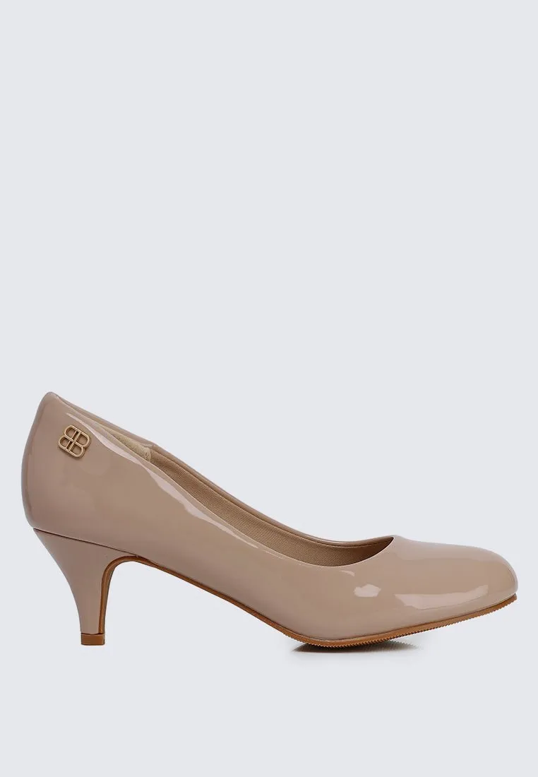 Cindy WideFit Comfy Pumps In Nude