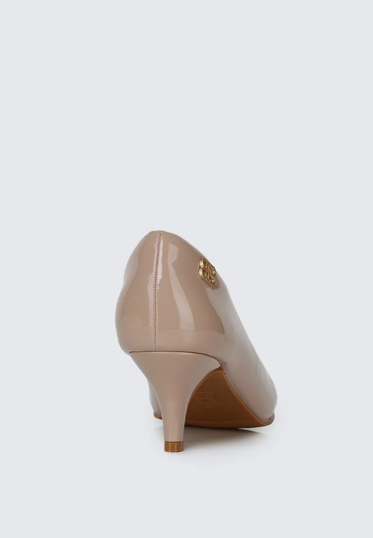 Cindy WideFit Comfy Pumps In Nude