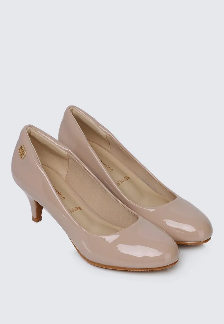 Cindy WideFit Comfy Pumps In Nude
