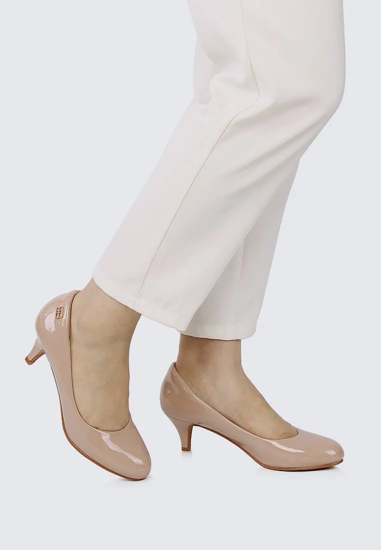 Cindy WideFit Comfy Pumps In Nude