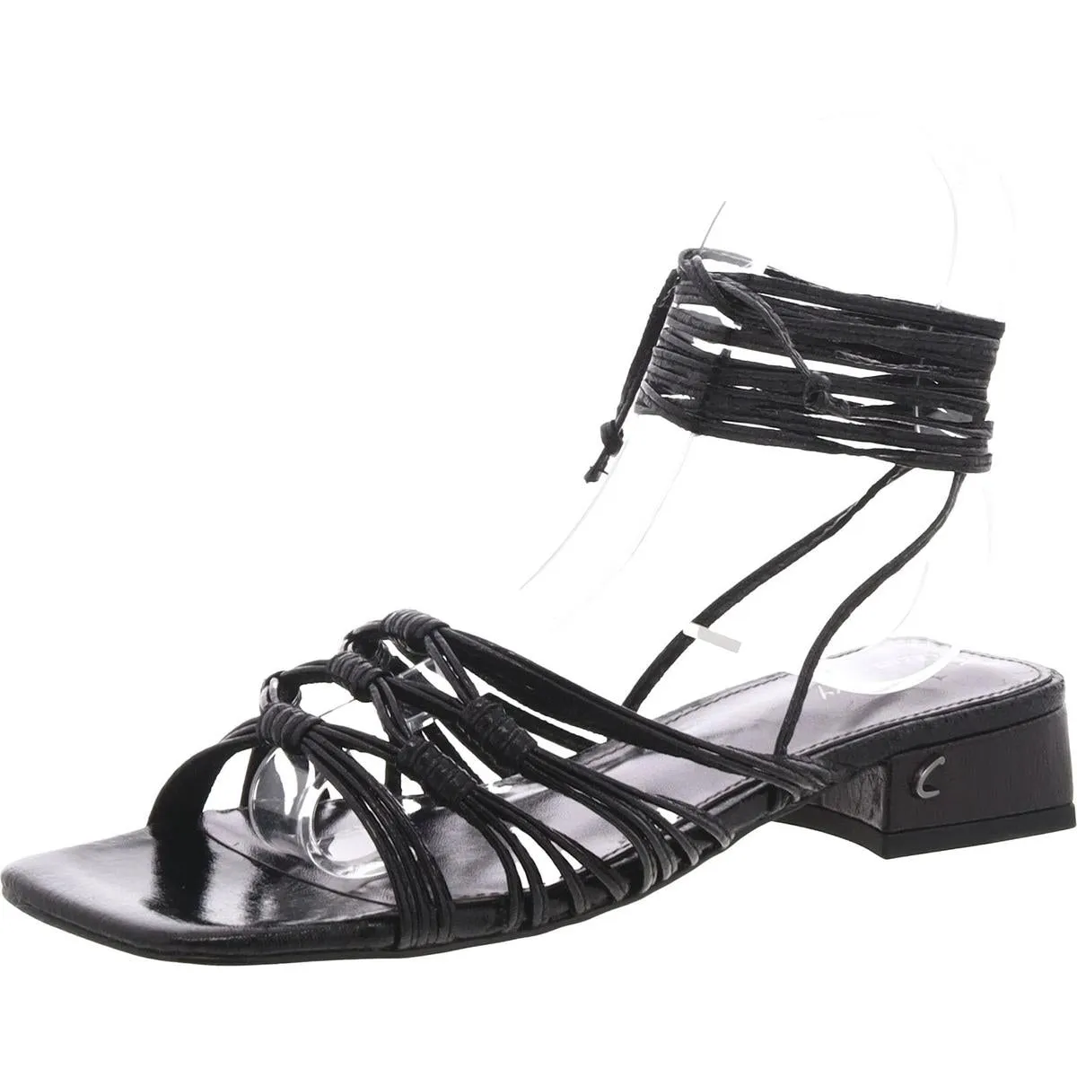 Circus by Sam Edelman Womens Patent Cushioned Footbed Gladiator Sandals