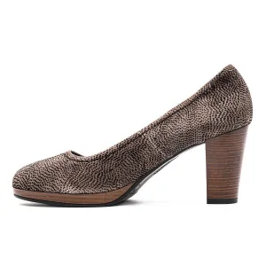 Clarks Earth Bijou Pump High-Heel Shoes Suede Multicolour Colour For Women