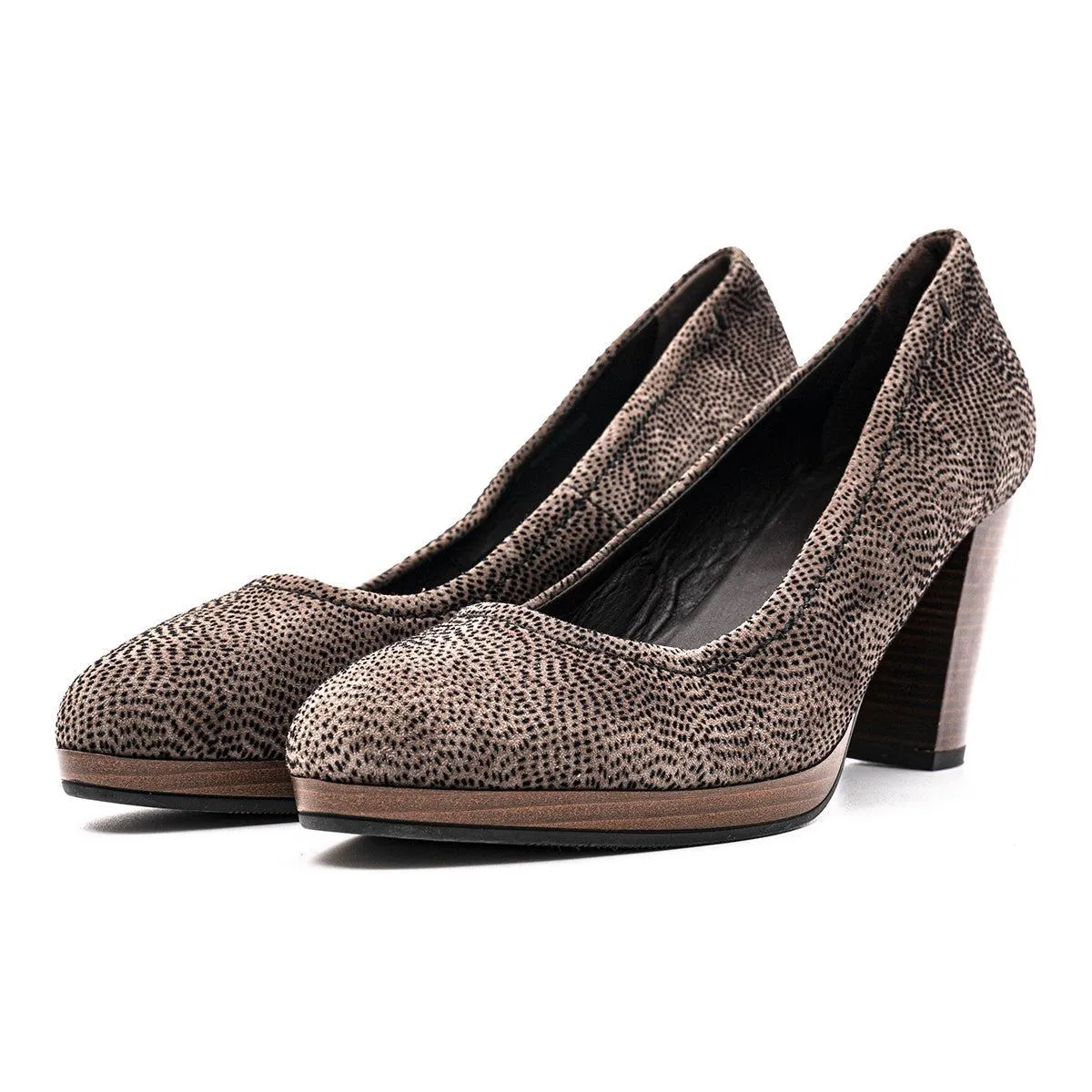 Clarks Earth Bijou Pump High-Heel Shoes Suede Multicolour Colour For Women
